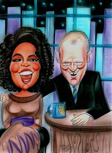 Oprah Winfrey & David Letterman
